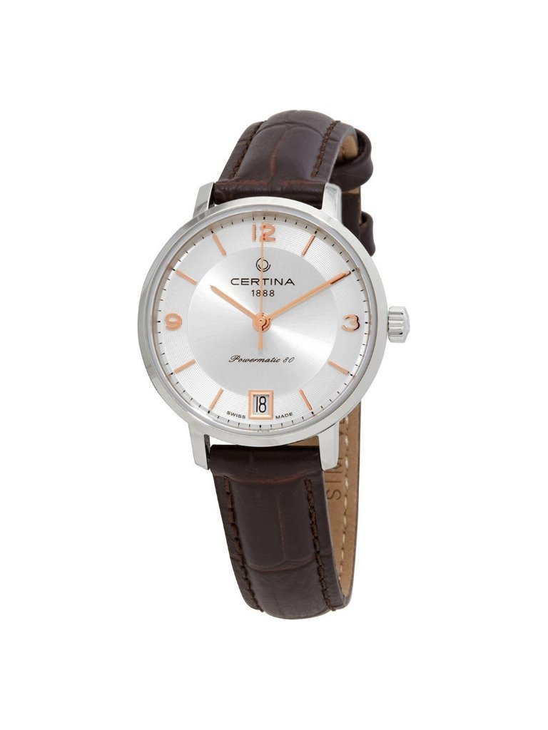 Nwt Certina Ds Caimano Automatic Silver Dial Ladies Watch